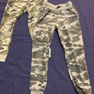 2 pair of Camo sweats